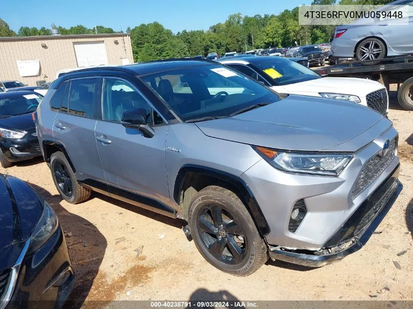 2021 Toyota Rav4 Hybrid Xse VIN: 4T3E6RFV0MU059448 Lot: 40238791