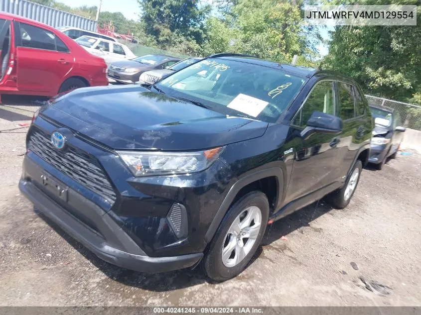 JTMLWRFV4MD129554 2021 Toyota Rav4 Hybrid Le