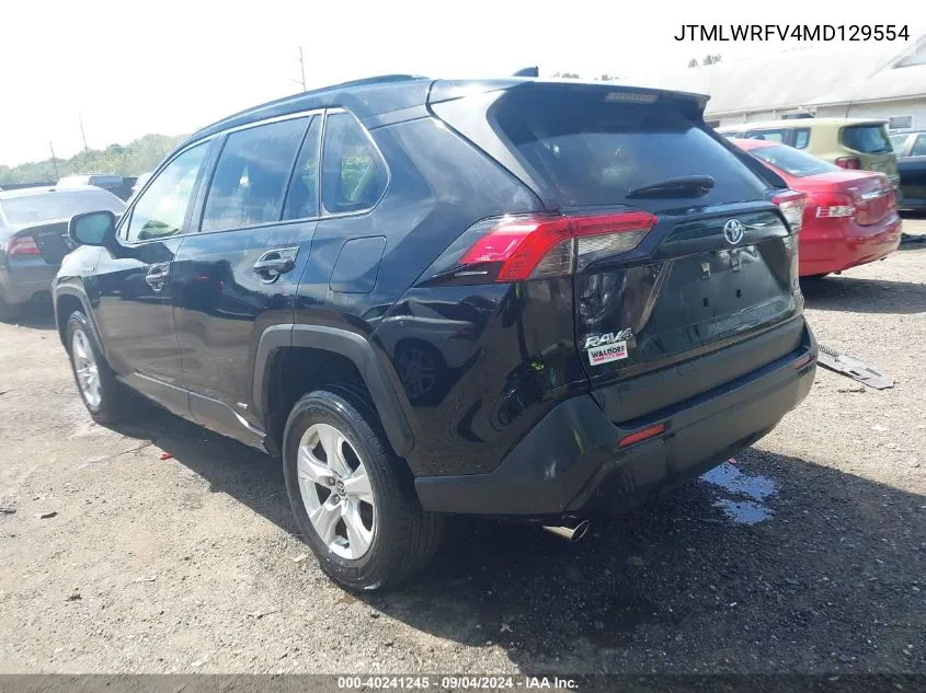 JTMLWRFV4MD129554 2021 Toyota Rav4 Hybrid Le