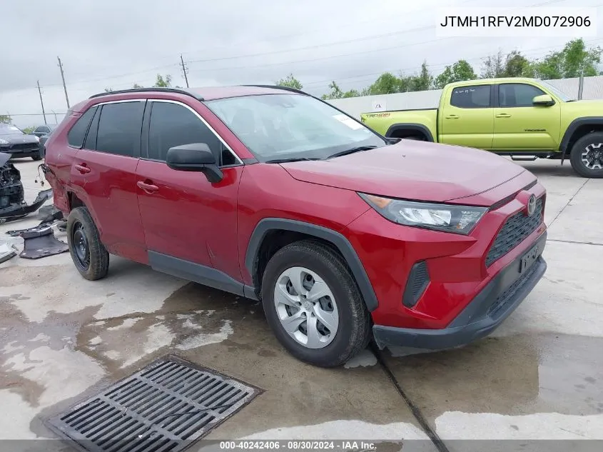 2021 Toyota Rav4 Le VIN: JTMH1RFV2MD072906 Lot: 40242406