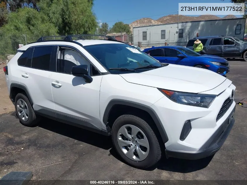 2T3H1RFV1MW177522 2021 Toyota Rav4 Le