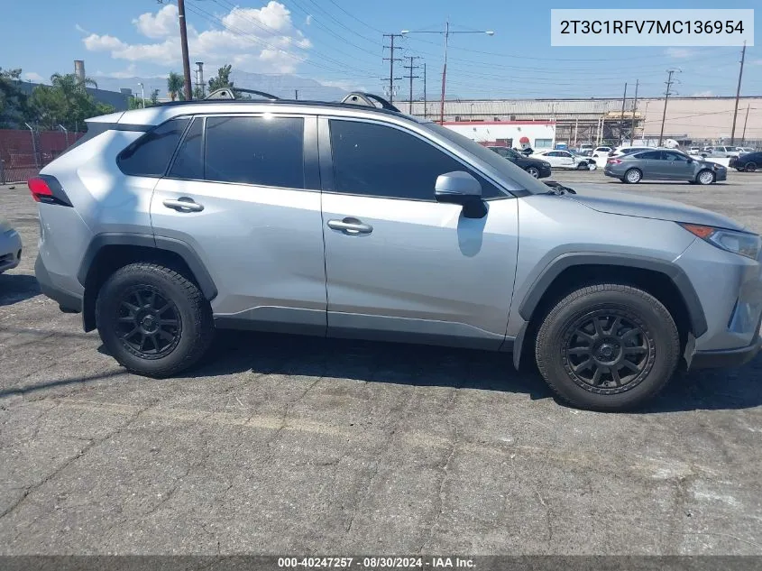 2021 Toyota Rav4 Xle Premium VIN: 2T3C1RFV7MC136954 Lot: 40247257