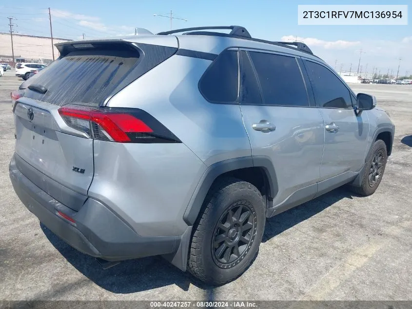 2021 Toyota Rav4 Xle Premium VIN: 2T3C1RFV7MC136954 Lot: 40247257