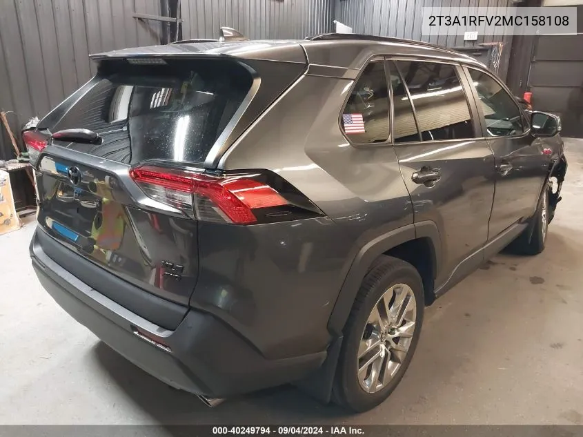 2021 Toyota Rav4 Xle Premium VIN: 2T3A1RFV2MC158108 Lot: 40390041