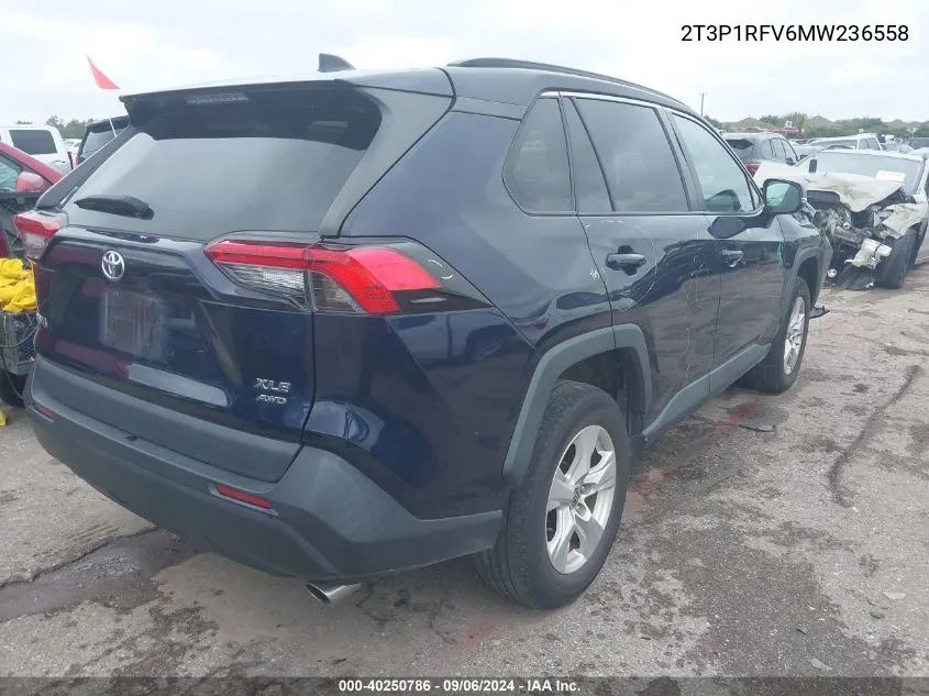 2021 Toyota Rav4 Xle VIN: 2T3P1RFV6MW236558 Lot: 40250786