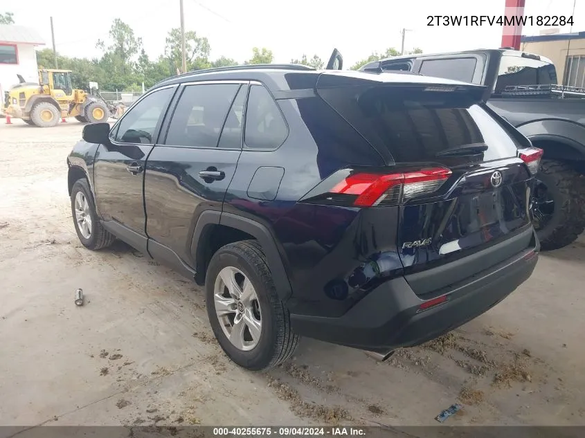 2021 Toyota Rav4 Xle VIN: 2T3W1RFV4MW182284 Lot: 40255675