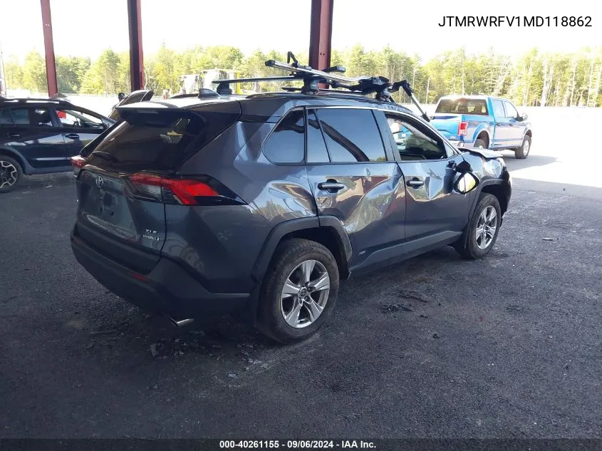 JTMRWRFV1MD118862 2021 Toyota Rav4 Hybrid Xle