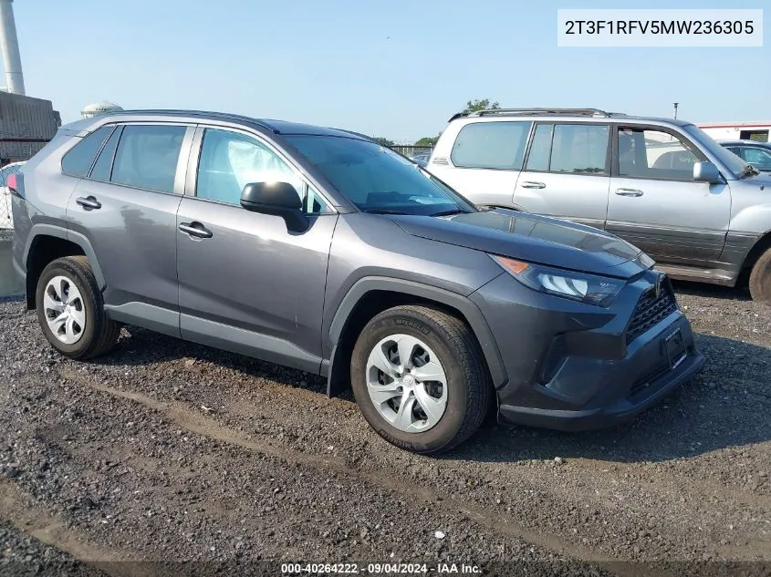 2021 Toyota Rav4 Le VIN: 2T3F1RFV5MW236305 Lot: 40264222