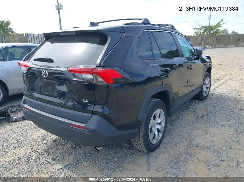 2T3H1RFV9MC119384 2021 Toyota Rav4 Le