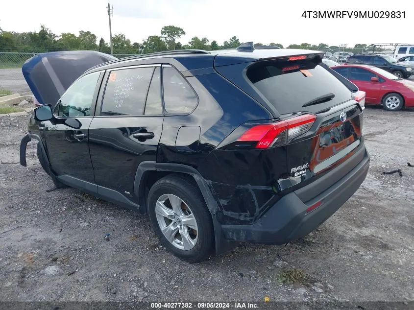 2021 Toyota Rav4 Le VIN: 4T3MWRFV9MU029831 Lot: 40277382