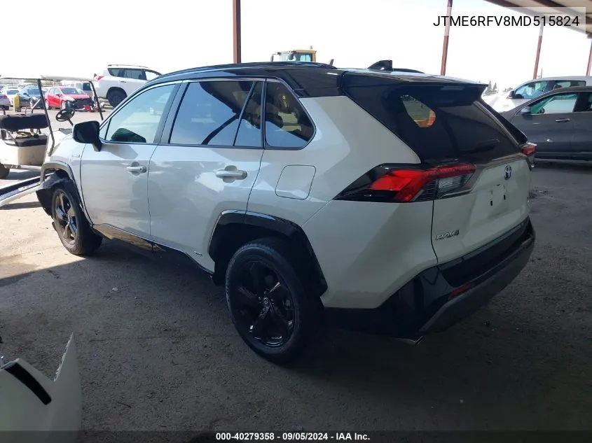 2021 Toyota Rav4 Hybrid Xse VIN: JTME6RFV8MD515824 Lot: 40279358