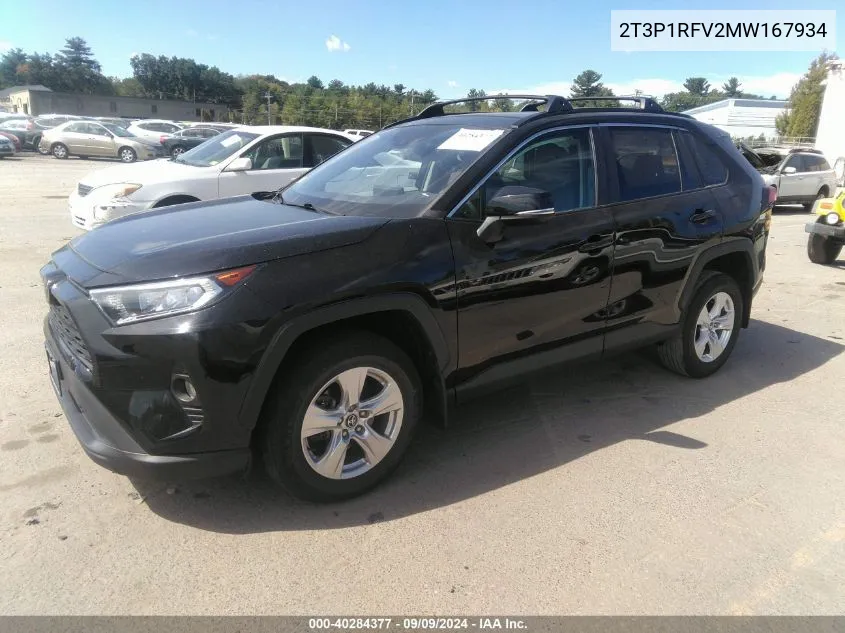 2021 Toyota Rav4 Xle VIN: 2T3P1RFV2MW167934 Lot: 40284377