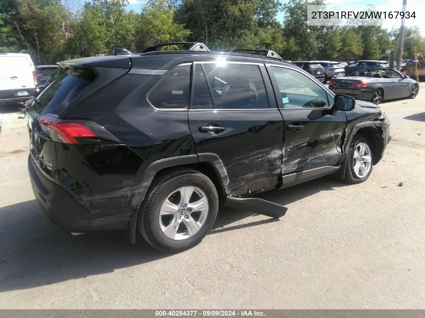 2021 Toyota Rav4 Xle VIN: 2T3P1RFV2MW167934 Lot: 40284377