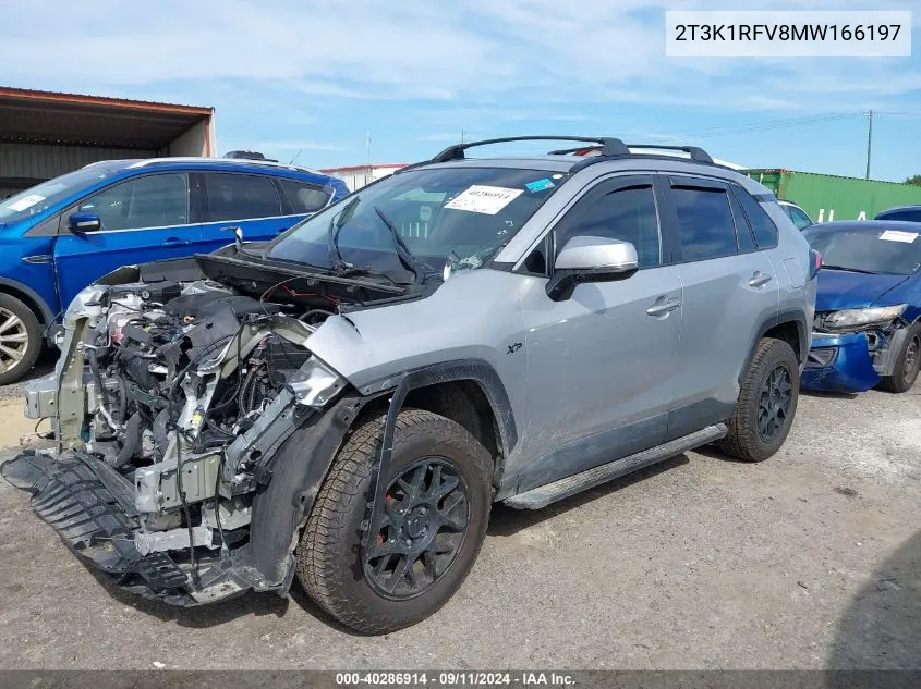 2021 Toyota Rav4 Le VIN: 2T3K1RFV8MW166197 Lot: 40286914