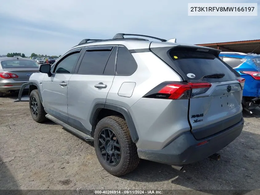 2021 Toyota Rav4 Le VIN: 2T3K1RFV8MW166197 Lot: 40286914