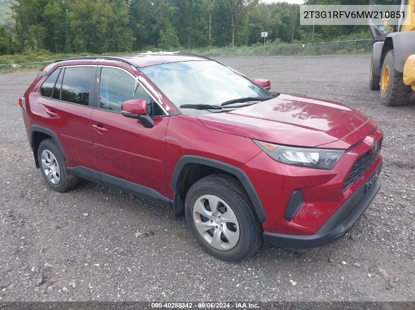 2T3G1RFV6MW210851 2021 Toyota Rav4 Le