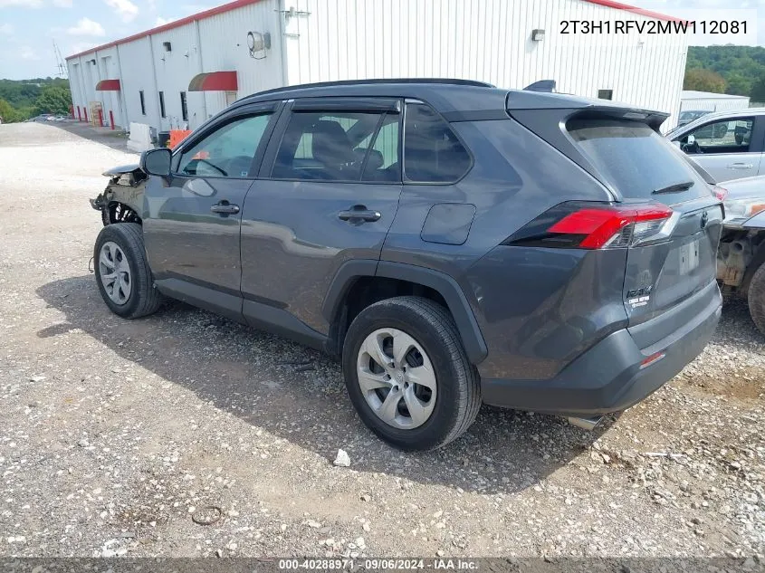 2021 Toyota Rav4 Le VIN: 2T3H1RFV2MW112081 Lot: 40288971