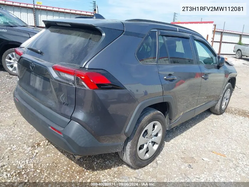 2T3H1RFV2MW112081 2021 Toyota Rav4 Le