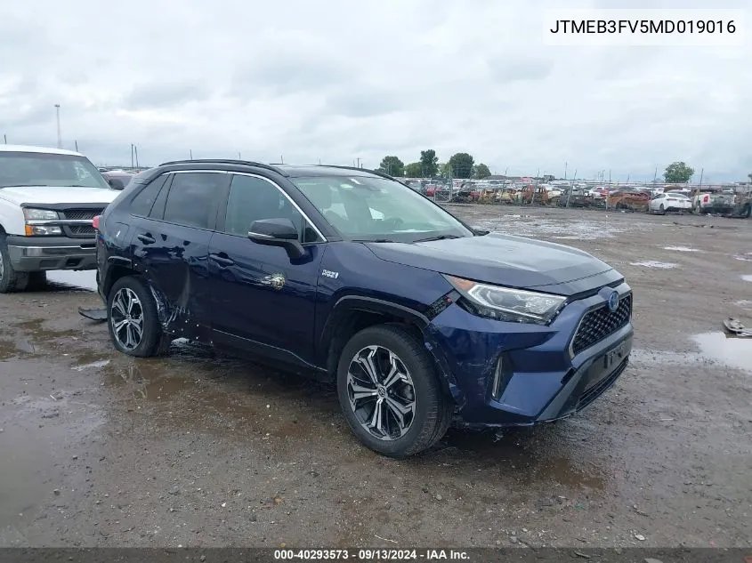 2021 Toyota Rav4 Prime Xse VIN: JTMEB3FV5MD019016 Lot: 40293573