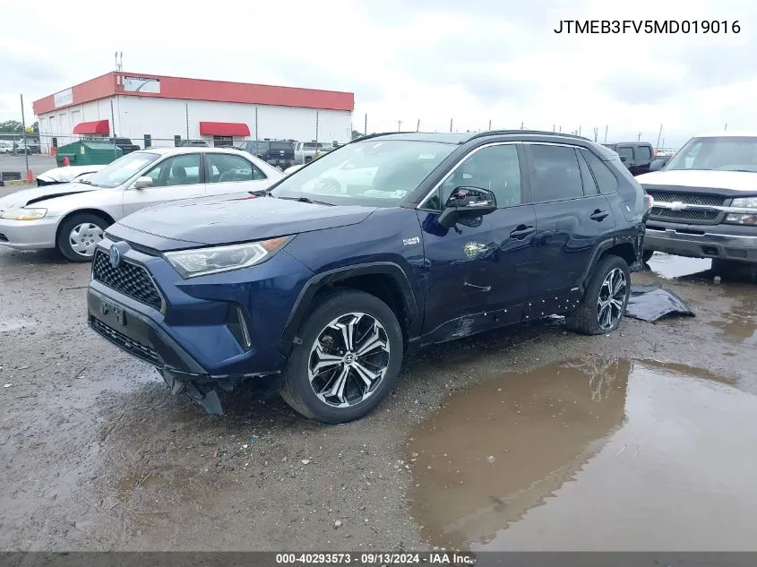 2021 Toyota Rav4 Prime Xse VIN: JTMEB3FV5MD019016 Lot: 40293573