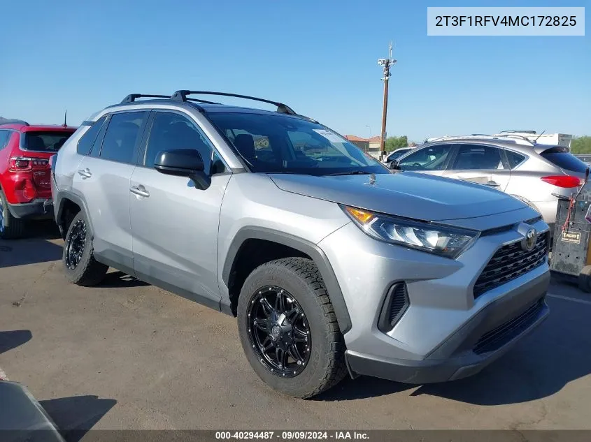 2021 Toyota Rav4 Le VIN: 2T3F1RFV4MC172825 Lot: 40294487