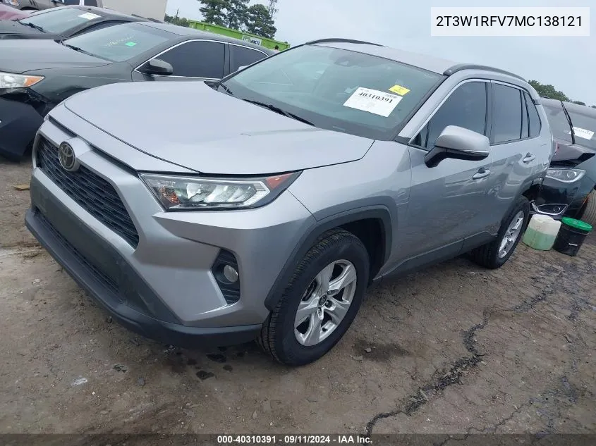 2T3W1RFV7MC138121 2021 Toyota Rav4 Xle