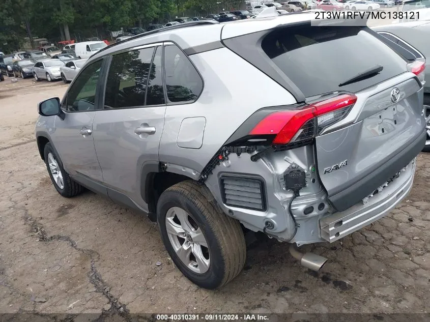 2T3W1RFV7MC138121 2021 Toyota Rav4 Xle