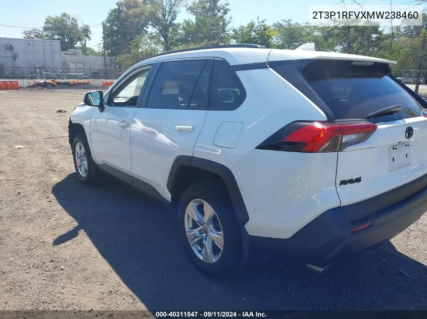 2021 Toyota Rav4 Xle VIN: 2T3P1RFVXMW238460 Lot: 40311547