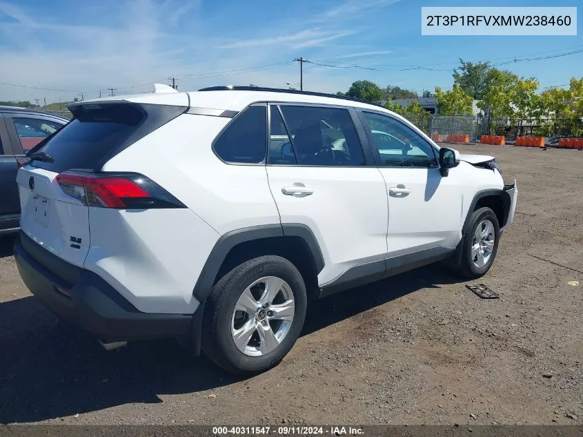 2T3P1RFVXMW238460 2021 Toyota Rav4 Xle