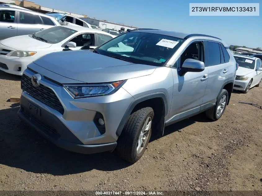 2T3W1RFV8MC133431 2021 Toyota Rav4 Xle