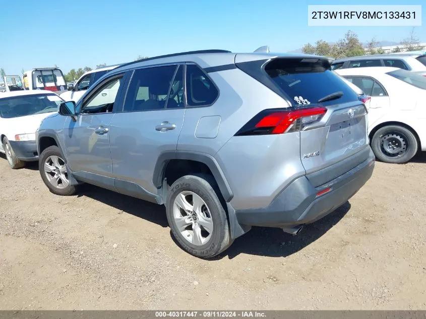 2021 Toyota Rav4 Xle VIN: 2T3W1RFV8MC133431 Lot: 40317447