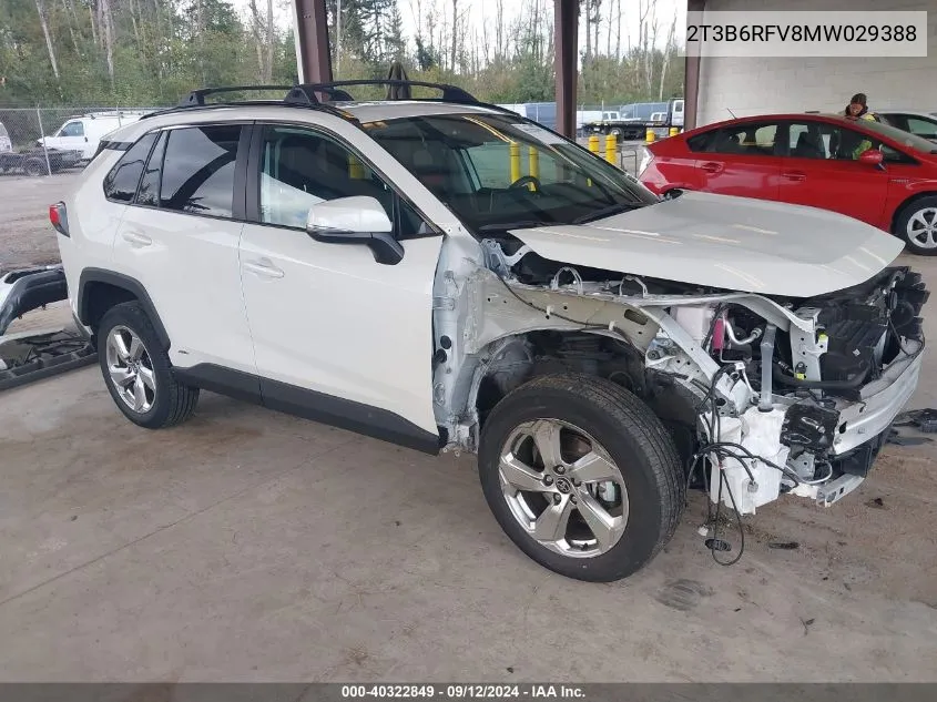 2021 Toyota Rav4 Hybrid Xle Premium VIN: 2T3B6RFV8MW029388 Lot: 40322849