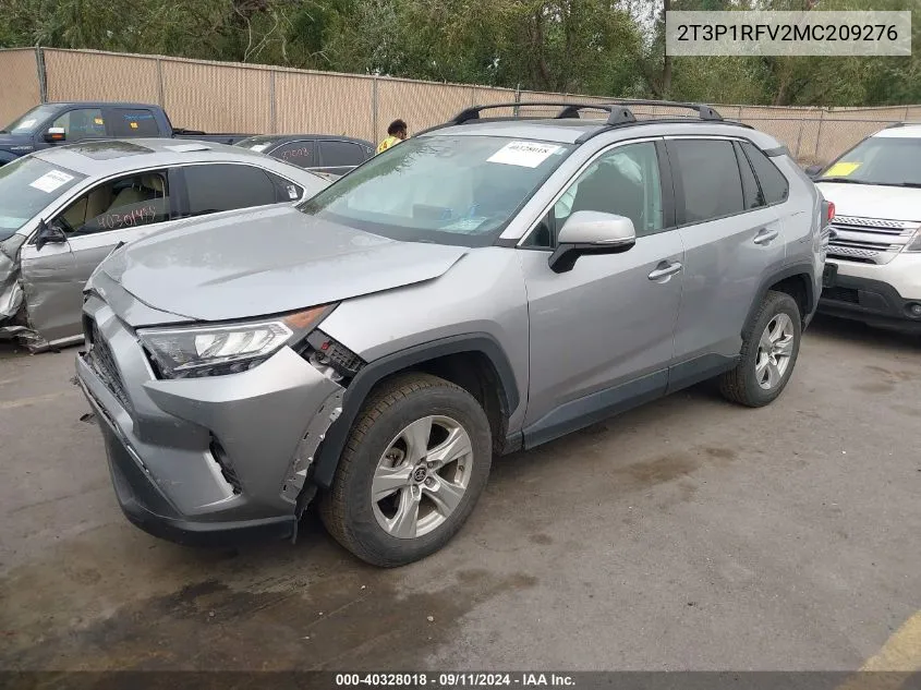 2T3P1RFV2MC209276 2021 Toyota Rav4 Xle