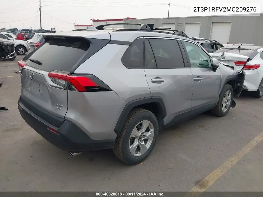 2T3P1RFV2MC209276 2021 Toyota Rav4 Xle