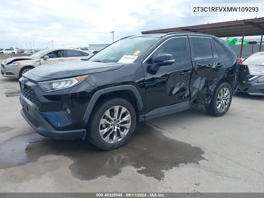 2021 Toyota Rav4 Xle Premium VIN: 2T3C1RFVXMW109293 Lot: 40328048