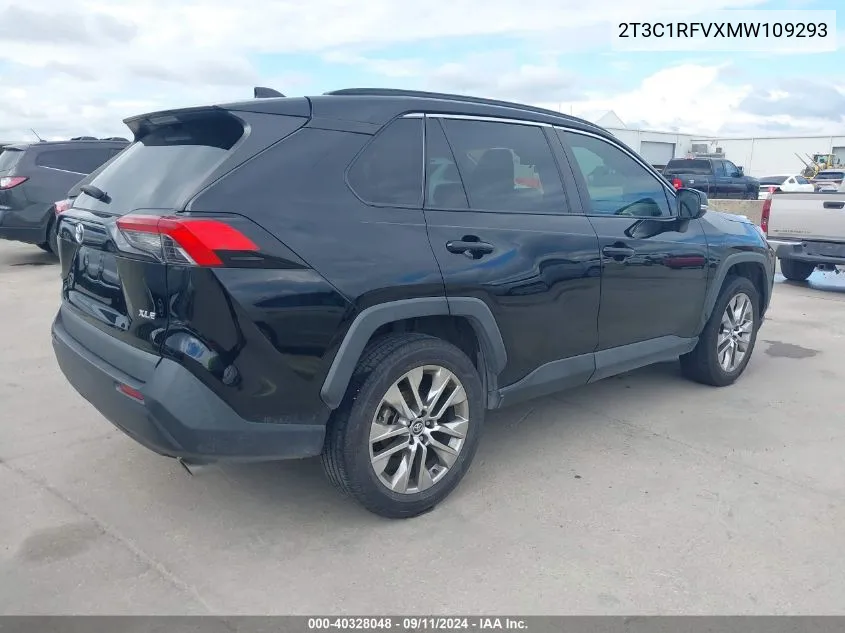 2021 Toyota Rav4 Xle Premium VIN: 2T3C1RFVXMW109293 Lot: 40328048