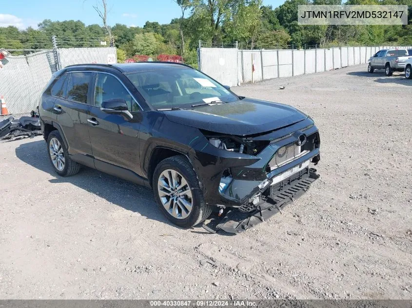 JTMN1RFV2MD532147 2021 Toyota Rav4 Limited