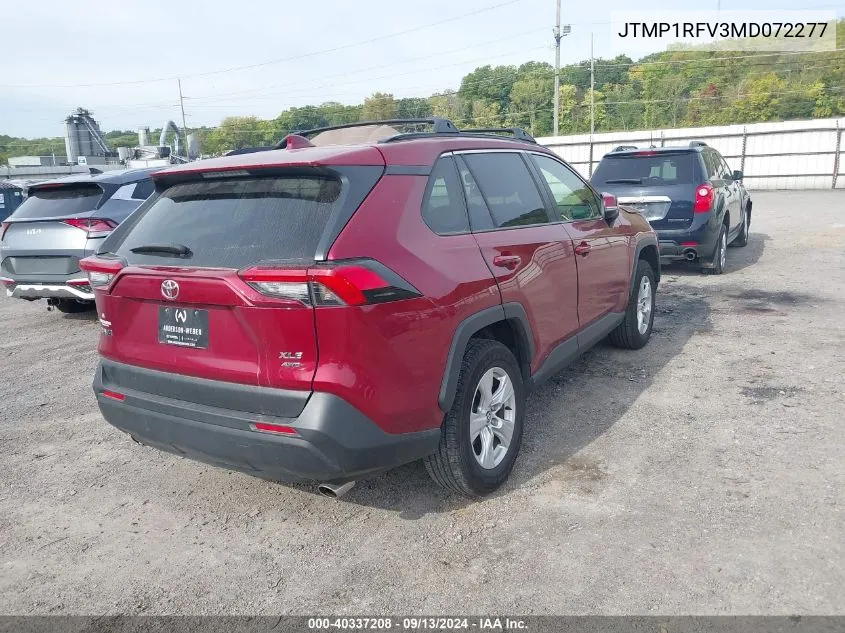 2021 Toyota Rav4 Xle/Xle Premium VIN: JTMP1RFV3MD072277 Lot: 40337208