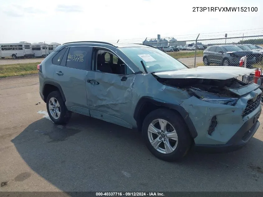 2021 Toyota Rav4 Xle VIN: 2T3P1RFVXMW152100 Lot: 40337716