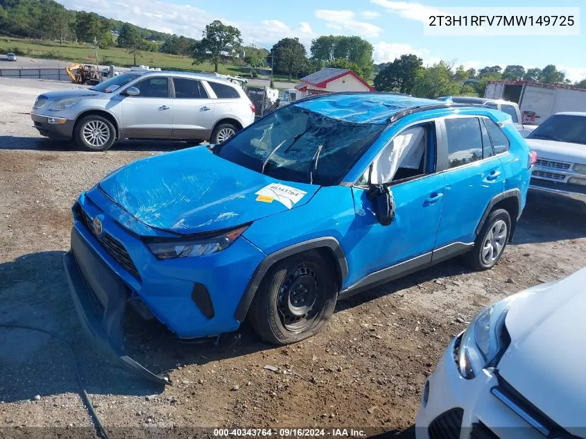 2T3H1RFV7MW149725 2021 Toyota Rav4 Le