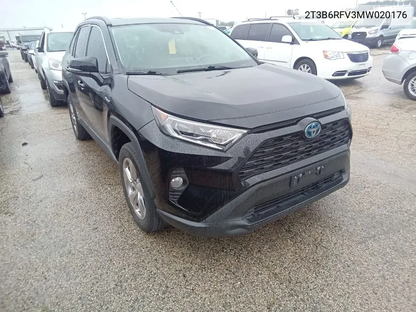 2T3B6RFV3MW020176 2021 Toyota Rav4 Xle Premium/Xse