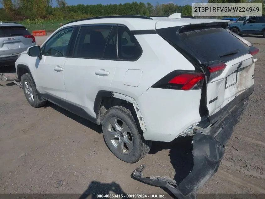 2T3P1RFV5MW224949 2021 Toyota Rav4 Xle