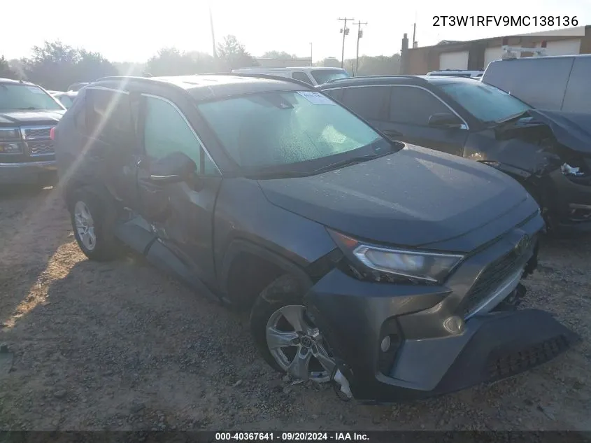 2T3W1RFV9MC138136 2021 Toyota Rav4 Xle