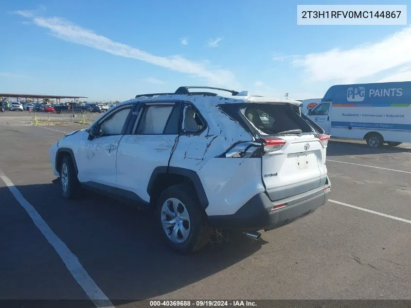 2T3H1RFV0MC144867 2021 Toyota Rav4 Le