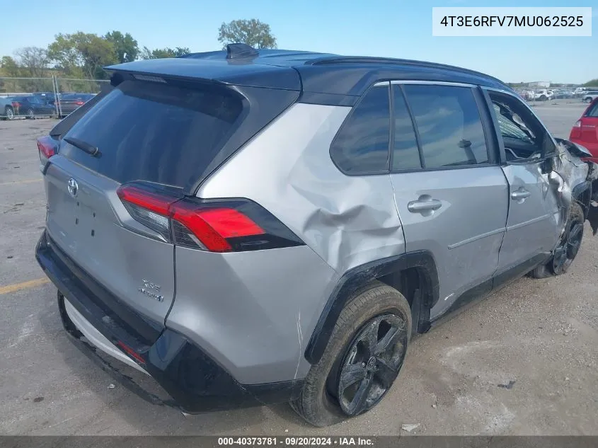 4T3E6RFV7MU062525 2021 Toyota Rav4 Hybrid Xse