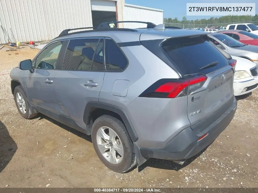 2T3W1RFV8MC137477 2021 Toyota Rav4 Xle