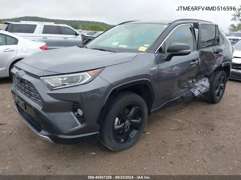 JTME6RFV4MD516596 2021 Toyota Rav4 Hybrid Xse