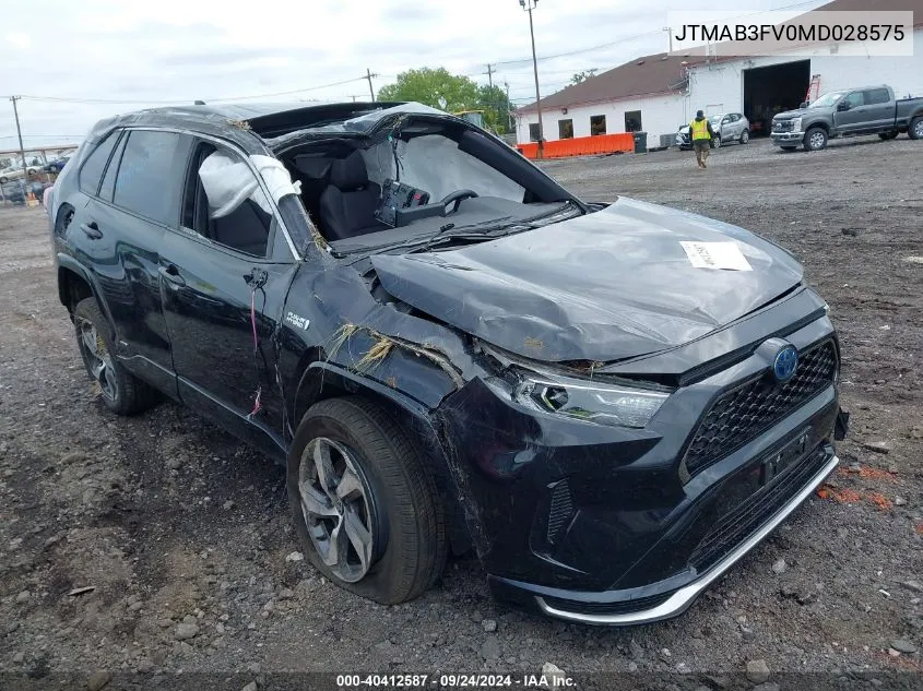 JTMAB3FV0MD028575 2021 Toyota Rav4 Prime Se