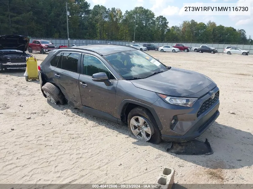 2021 Toyota Rav4 Xle VIN: 2T3W1RFV1MW116730 Lot: 40412806