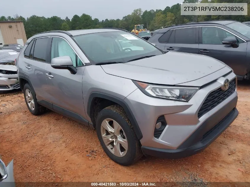 2021 Toyota Rav4 Xle VIN: 2T3P1RFV5MC238206 Lot: 40421583